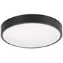 2_AFX Lighting Octavia 12" Wide Modern Round Black LED Ceiling Light