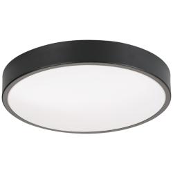 AFX Lighting Octavia 12" Wide Modern Round Black LED Ceiling Light