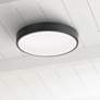 1_AFX Lighting Octavia 12" Wide Modern Round Black LED Ceiling Light