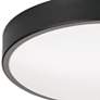 4_AFX Lighting Octavia 12" Wide Modern Round Black LED Ceiling Light more views