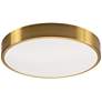 3_AFX Lighting Octavia 12" Wide Modern Round Brass LED Ceiling Light