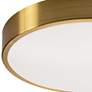 5_AFX Lighting Octavia 12" Wide Modern Round Brass LED Ceiling Light more views