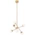 AFX Lighting Pearl 24" Wide Satin Brass 6-Light LED Sputnik Pendant