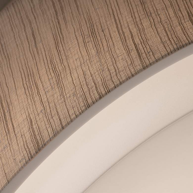 Image 3 AFX Lighting Sanibel 23 1/4" Wide Jute Double Layer Drum Ceiling Light more views