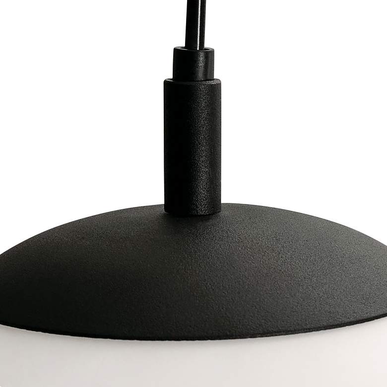 Image 2 AFX Loretto 11.8" Wide Black and White Modern Orb Pendant more views