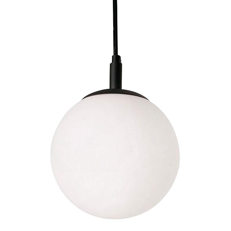 Image 1 AFX Loretto 7.1 inch Wide Modern White Globe Pendant
