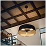 2_AFX Lyric 21.65" Wide Gold Pendant Light with Black Shade more views