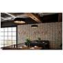 3_AFX Lyric 21.65" Wide Gold Pendant Light with Black Shade more views