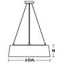 6_AFX Lyric 21.65" Wide Gold Pendant Light with Black Shade more views