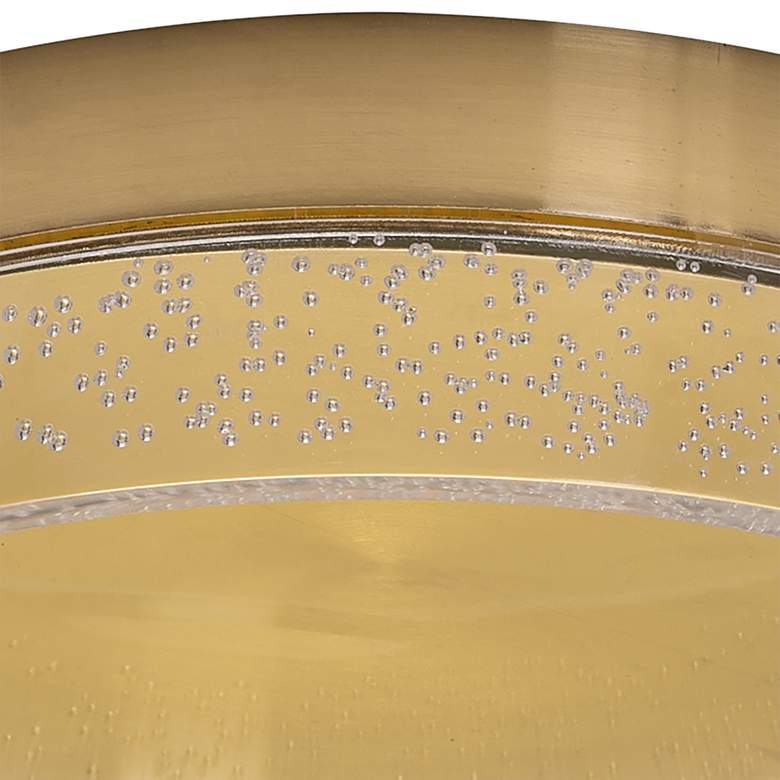 Image 3 AFX Maggie 11 3/4" Wide Round Satin Brass Modern LED Ceiling Light more views