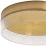 4_AFX Maggie 11 3/4" Wide Round Satin Brass Modern LED Ceiling Light more views