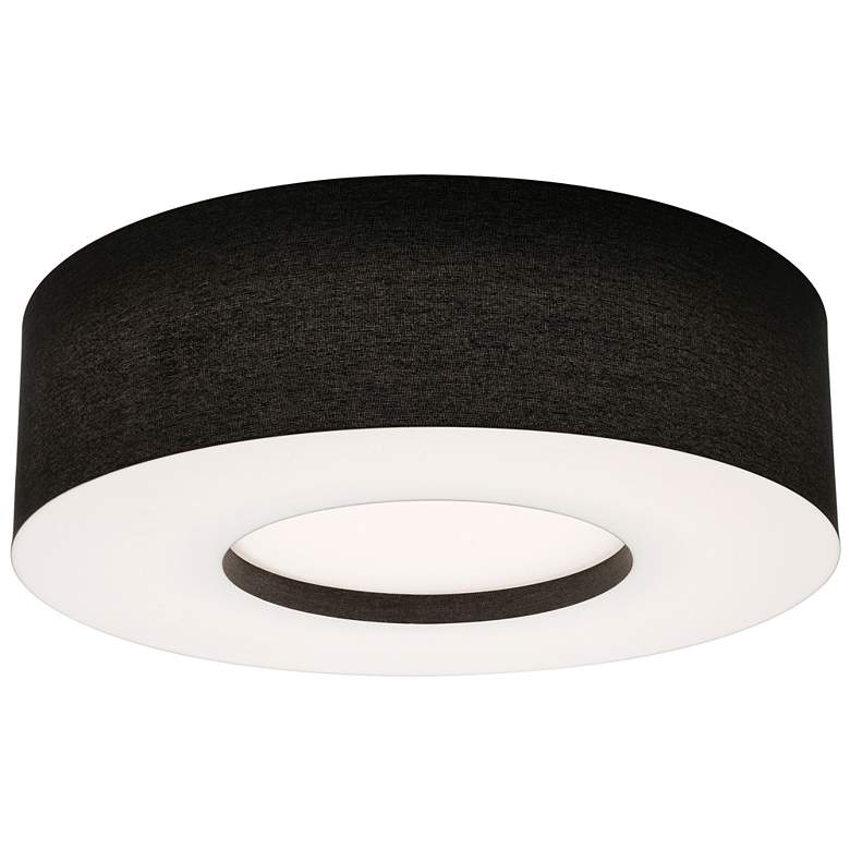 Image 1 AFX Montclair 24" Wide Black and White Modern Flush Mount