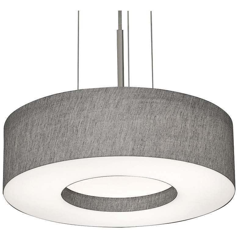 Image 1 AFX Montclair Grey 15" Wide Modern Ring LED Pendant