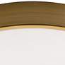 AFX Octavia 19" Wide Round Satin Brass Metal LED Ceiling Light