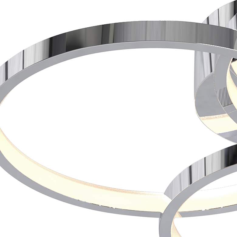 Image 2 AFX Orion 15.75 inch Wide Polished Chrome LED Modern Ring Ceiling Light more views