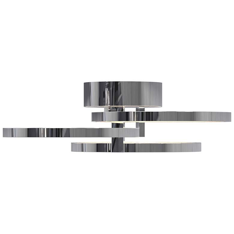 Image 3 AFX Orion 15.75 inch Wide Polished Chrome LED Modern Ring Ceiling Light more views