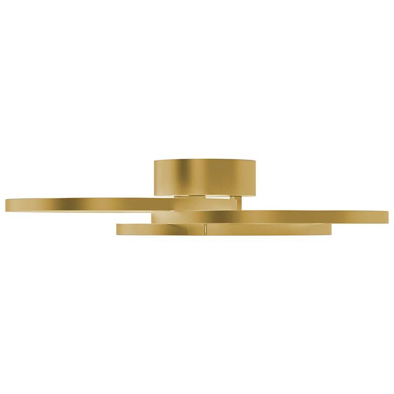 Image 3 AFX Orion 20" Wide Satin Brass LED Modern Ring Ceiling Light more views