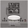 Thumbnail4 of AFX Oscar 14" Wide Satin Nickel and White Dome Glass Flush Mount more views