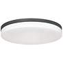 1_AFX Oscar 19" Wide Black and White Dome Glass Flush Mount