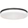 AFX Oscar 19" Wide Black and White Dome Glass Flush Mount