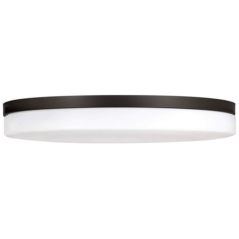 Image 2 AFX Oscar 19" Wide Black and White Dome Glass Flush Mount more views