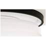 3_AFX Oscar 19" Wide Black and White Dome Glass Flush Mount more views