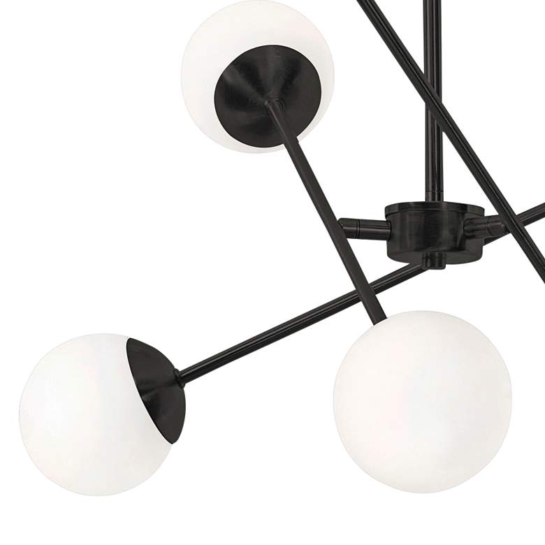 Image 2 AFX Pearl 24" Black Finish Sputnik Arm Modern LED Pendant more views