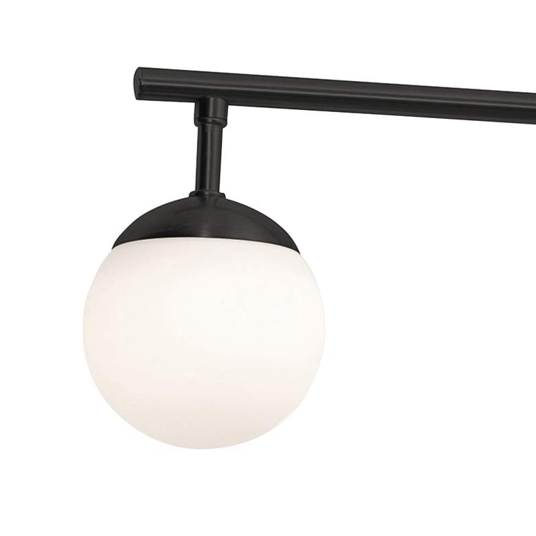 Image 4 AFX Pearl 32" Black and White Globe Glass LED Vanity Bath Light more views