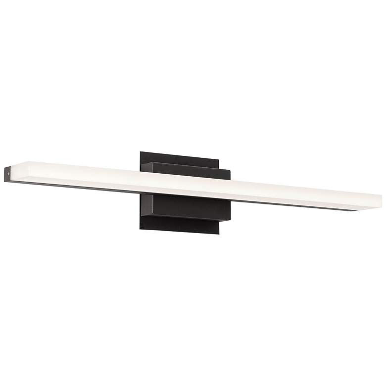 Image 1 AFX Ramona 24 inch Wide Black Modern Linear LED Bath Light