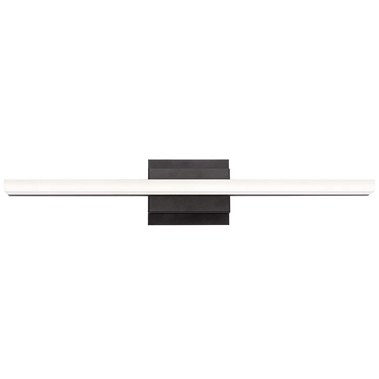 Image 4 AFX Ramona 24 inch Wide Black Modern Linear LED Bath Light more views