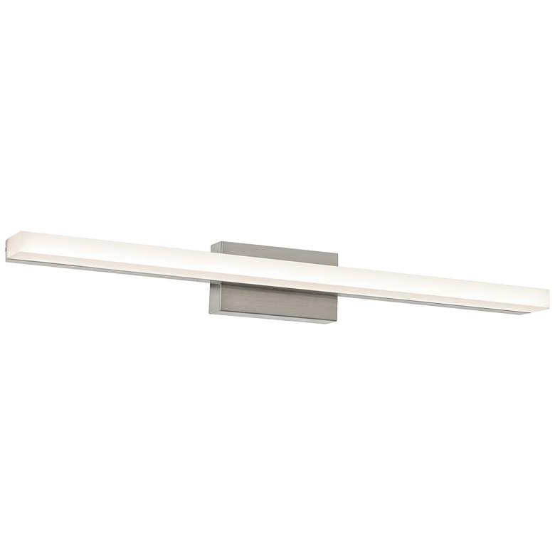 Image 2 AFX Ramona 24 inch Wide Satin Nickel Modern Linear LED Bath Light