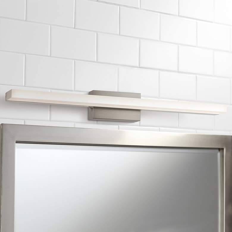 Image 1 AFX Ramona 24" Wide Satin Nickel Modern Linear LED Bath Light