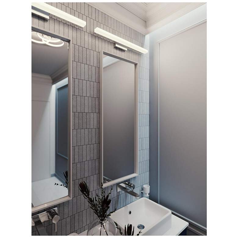 Image 6 AFX Ramona 24" Wide Satin Nickel Modern Linear LED Bath Light more views