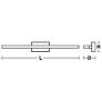 AFX Ramona 24" Wide Satin Nickel Modern Linear LED Bath Light