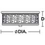 Thumbnail2 of AFX Roscoe 11" Wide Black Ceiling Light with Clear Seeded Glass more views
