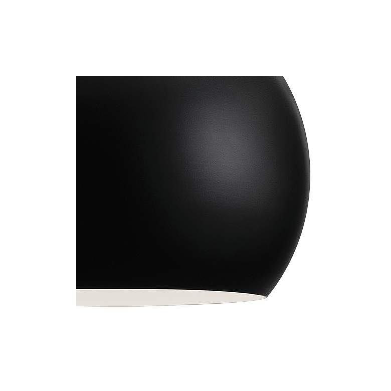 Image 3 AFX Roxy 11 3/4" Wide Modern Black Metal Dome Mini Pendant Light more views