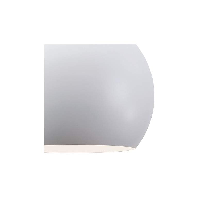 Image 3 AFX Roxy 11 3/4" Wide Modern White Metal Dome Mini Pendant Light more views