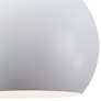 AFX Roxy 11 3/4" Wide Modern White Metal Dome Mini Pendant Light