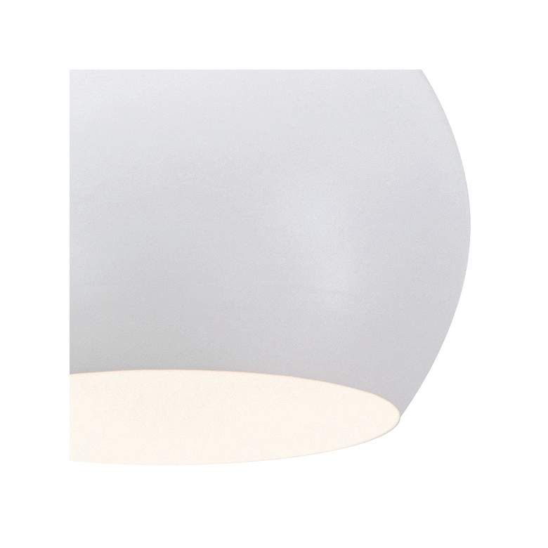 Image 3 AFX Roxy 7 3/4 inch Wide Modern White Metal Dome Mini Pendant Light more views