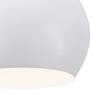 AFX Roxy 7 3/4" Wide Modern White Metal Dome Mini Pendant Light