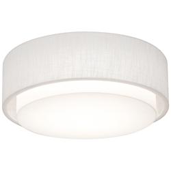 AFX Sanibel 16" Wide White Double Layer Modern Drum Ceiling Light