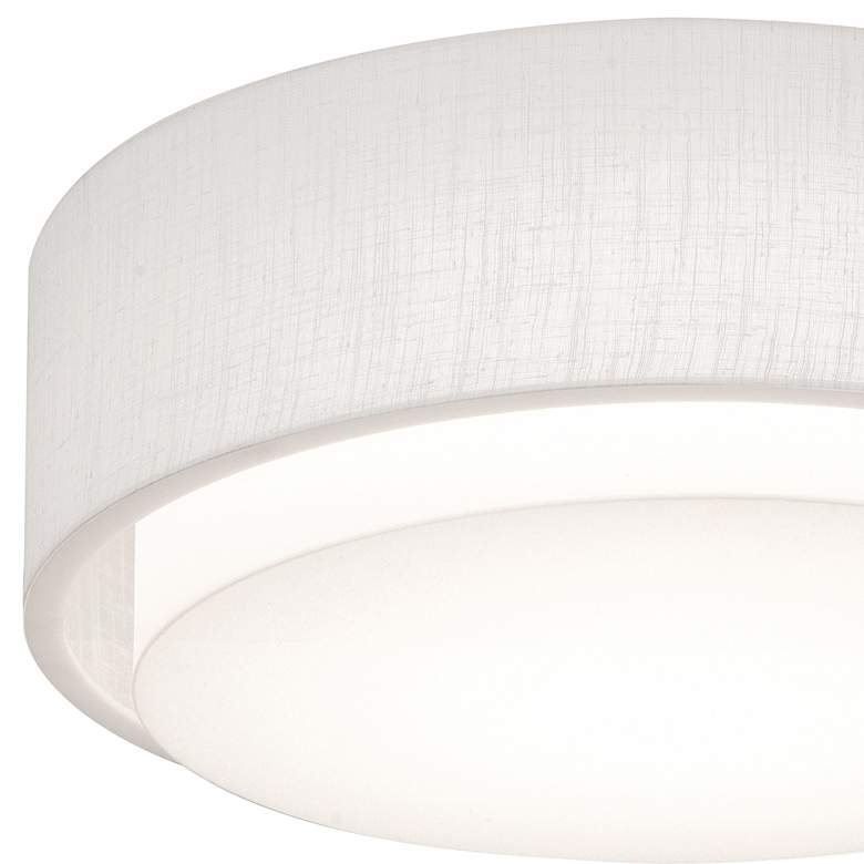 Image 2 AFX Sanibel 16" Wide White Double Layer Modern Drum Ceiling Light more views