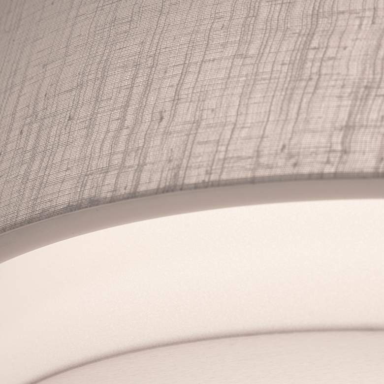 Image 3 AFX Sanibel 16" Wide White Double Layer Modern Drum Ceiling Light more views