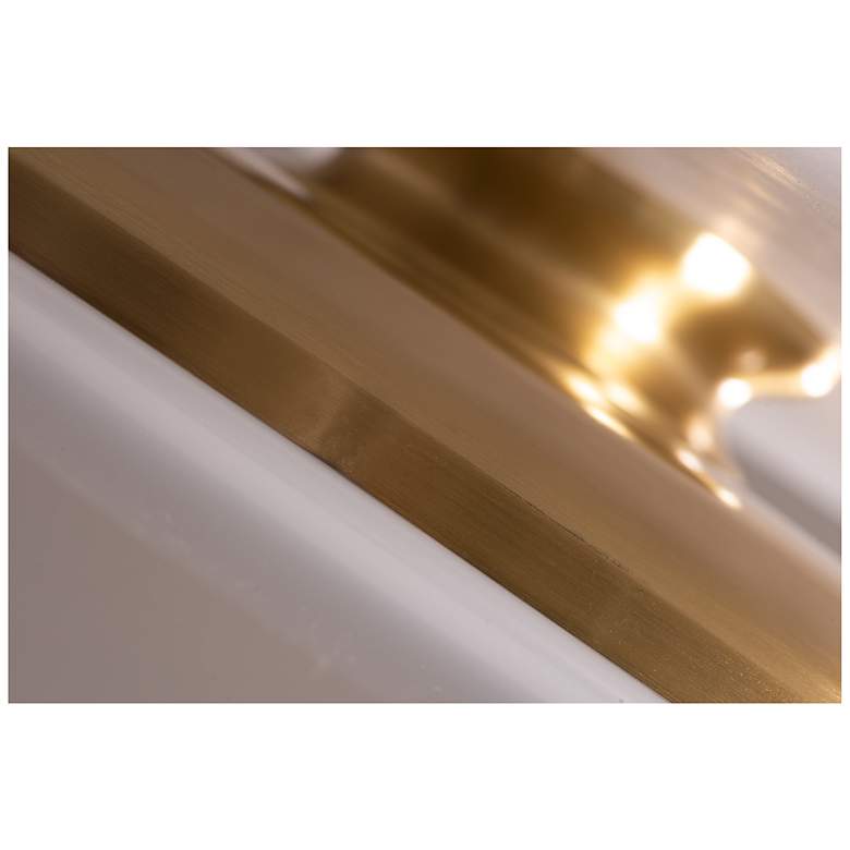 Image 6 AFX Skye 15" Wide Round Satin Brass Metal LED Ceiling Light more views