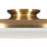 AFX Skye 19" Wide Round Satin Brass Modern LED Ceiling Light