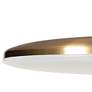 AFX Skye 19" Wide Round Satin Brass Modern LED Ceiling Light