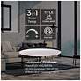 7_AFX Skye 19" Wide Round Satin Brass Modern LED Ceiling Light more views