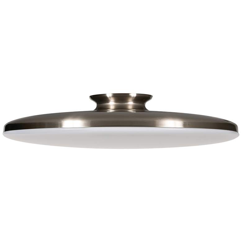 Image 2 AFX Skye 19" Wide Round Satin Nickel Metal Modern LED Ceiling Light