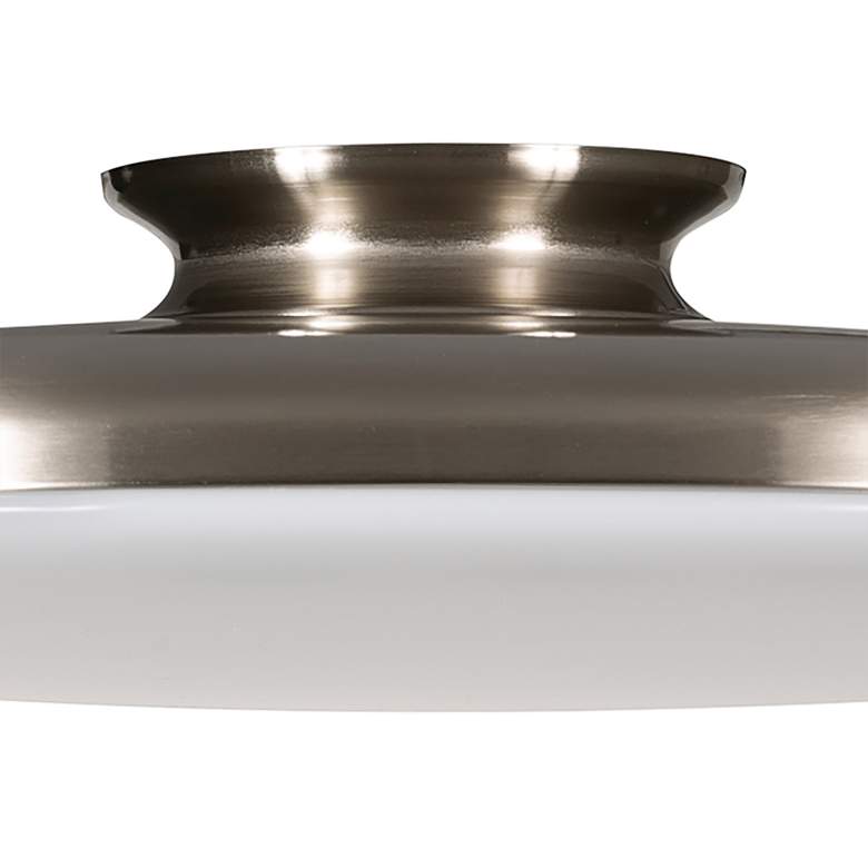 Image 3 AFX Skye 19" Wide Round Satin Nickel Metal Modern LED Ceiling Light more views