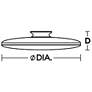6_AFX Skye 19" Wide Round Satin Nickel Metal Modern LED Ceiling Light more views